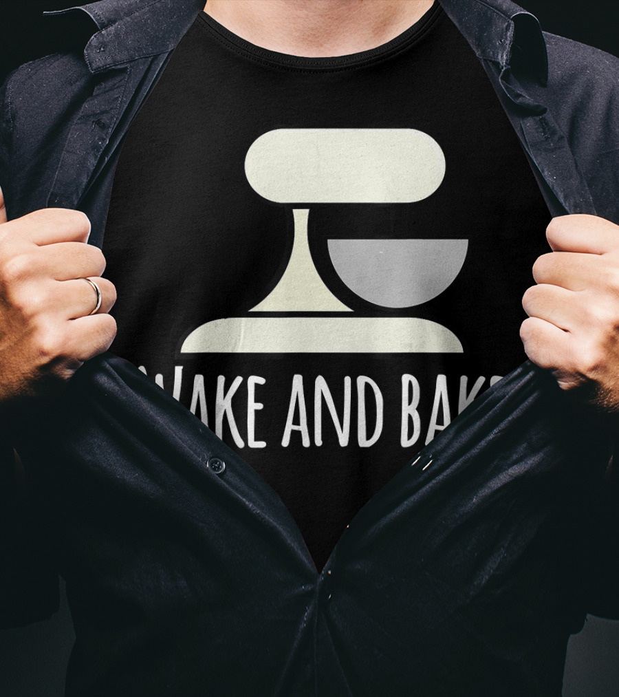 Wake And Bake Crazy Baking Lady Mixi With Mixer T-Shirt