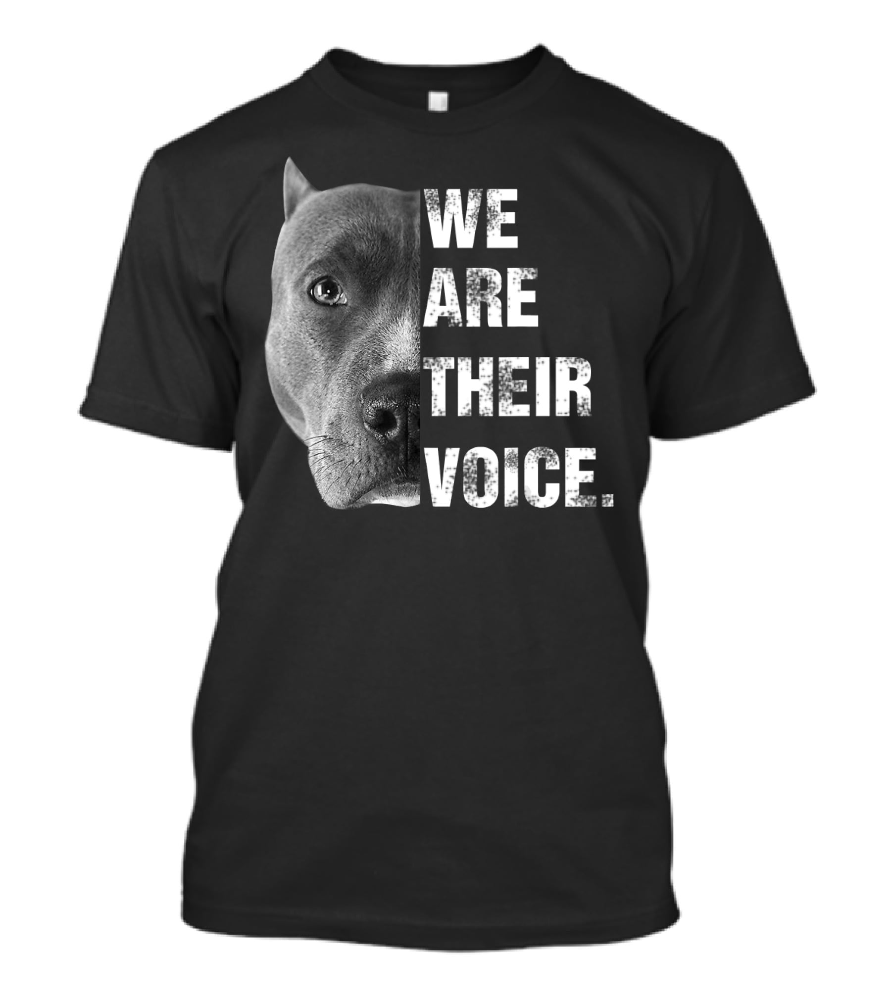 We Are Their Voice Pitbull Advocacy Awareness T-Shirt