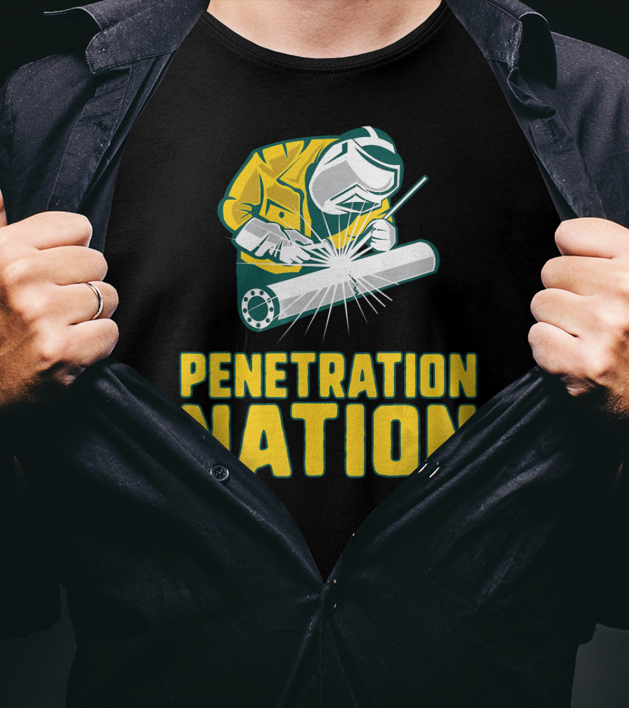 Penetration Nation Welder Spark Action T-Shirt