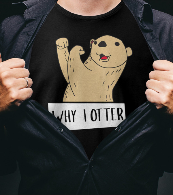 Why I Otter Funny Fighting Otter Pun Boxing Champion T-Shirt