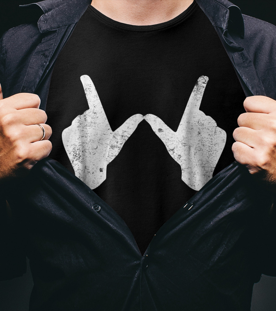 Wisconsin Youth University Hand Gesture W T-Shirt