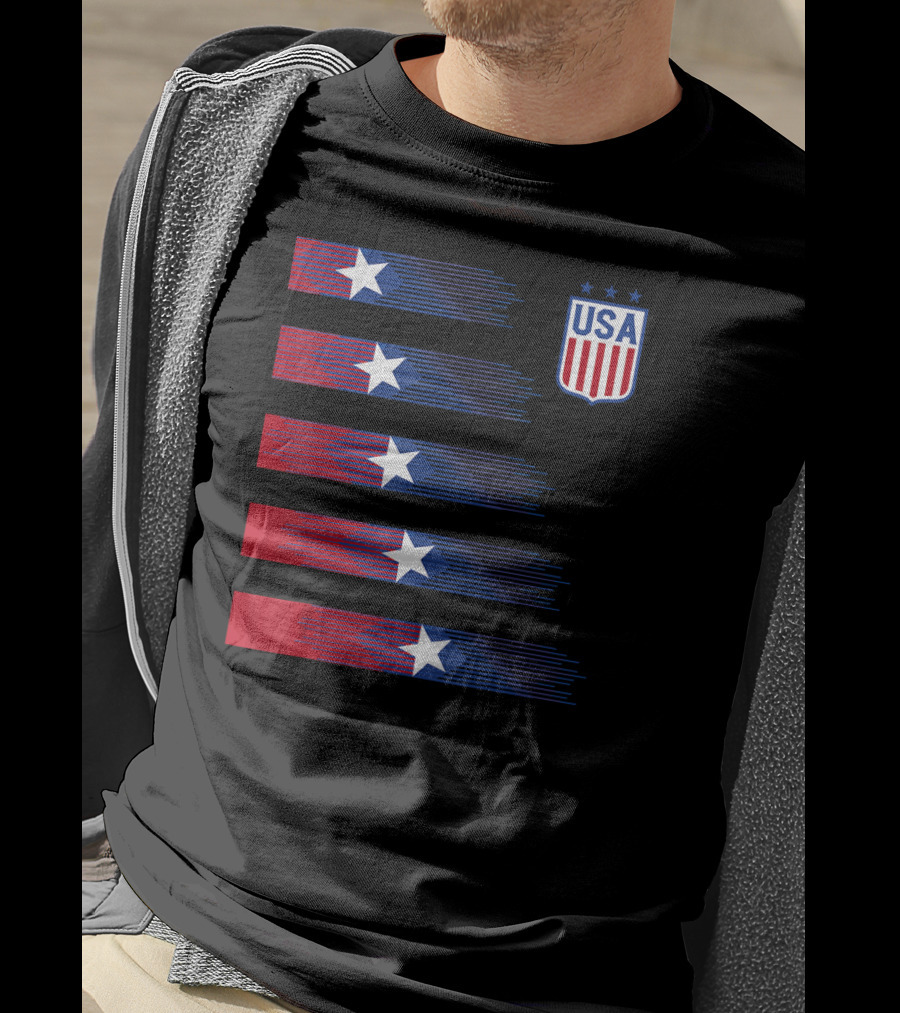 USA Soccer Stars Women Men Kids T-Shirt