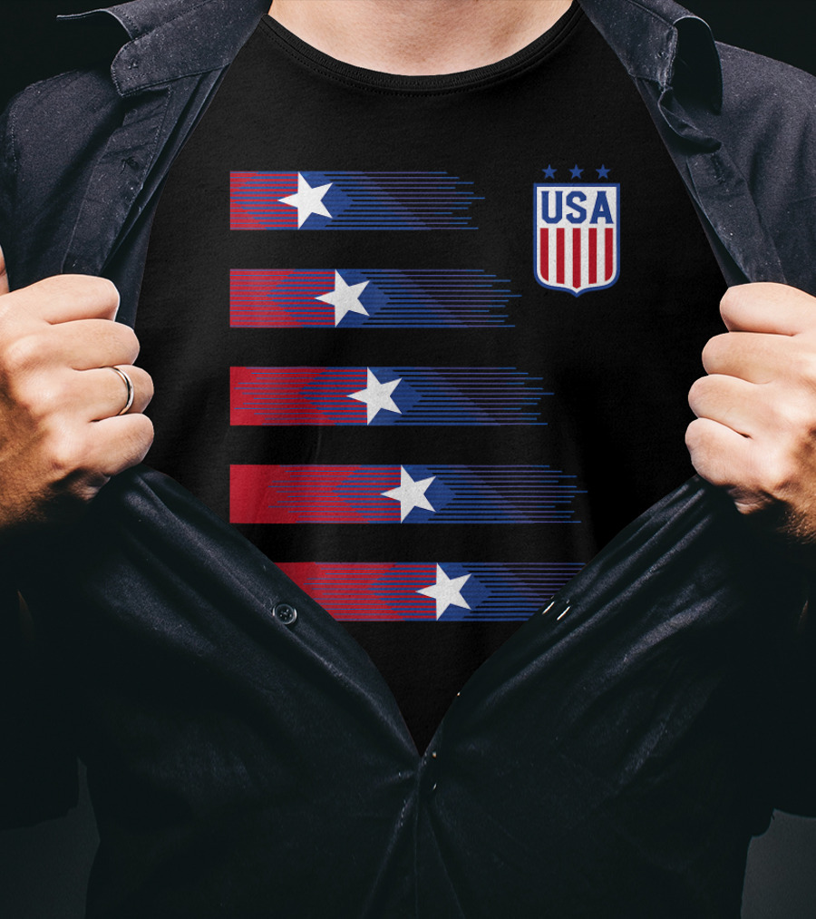 USA Soccer Stars Women Men Kids T-Shirt