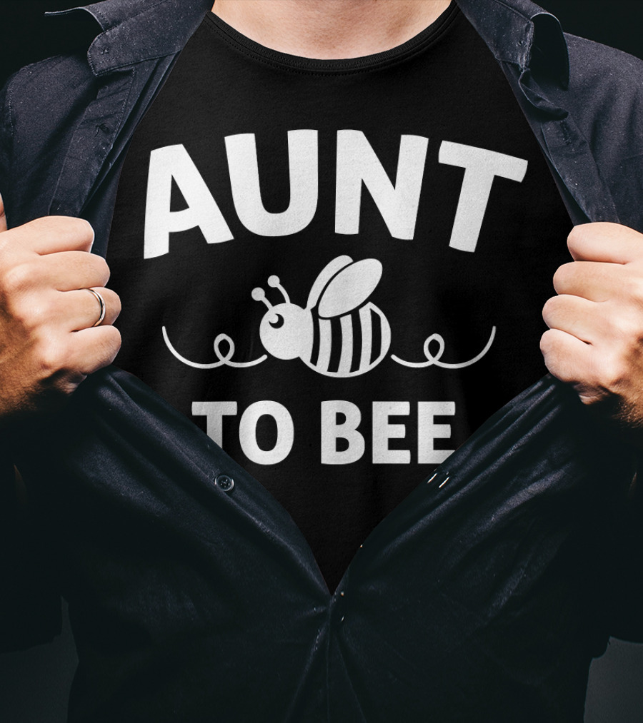 Aunt To Bee Cute New Aunt BEEcoming T-Shirt