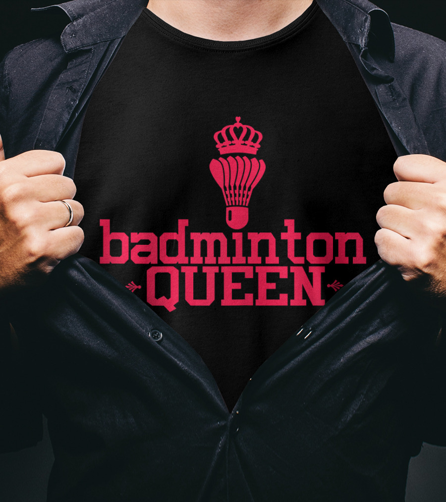 Badminton Queen Shuttlecock With Crown T-Shirt