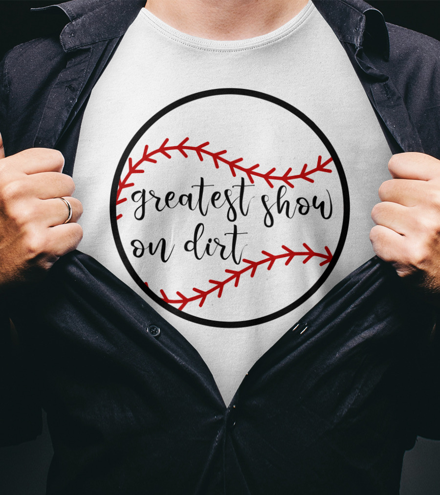 Greatest Show On Dirt Women's Baseball T-Shirt