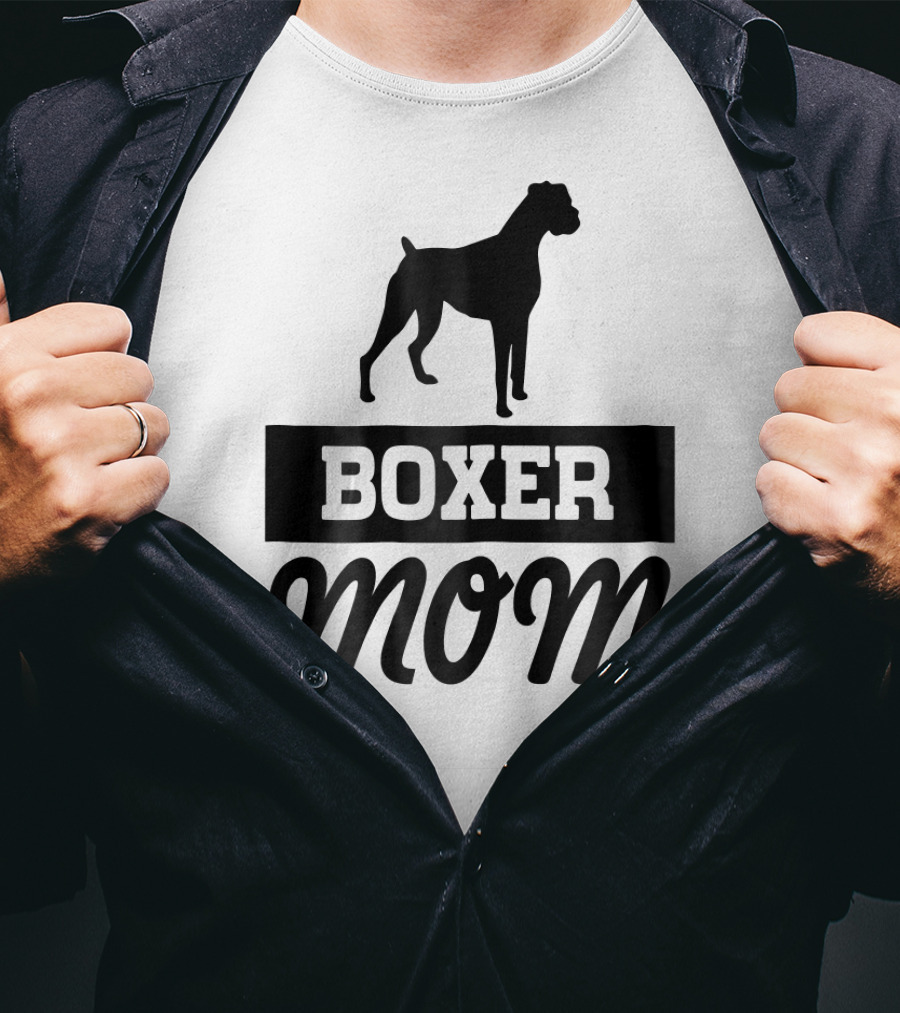Boxer Mom Dog Mom T-Shirt