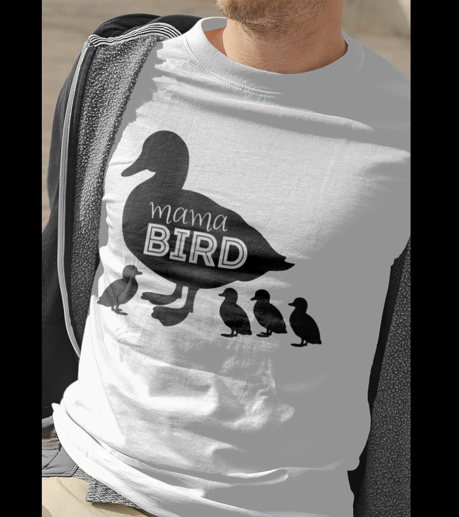 Mama Bird Family Cute Funny Duckling T-Shirt