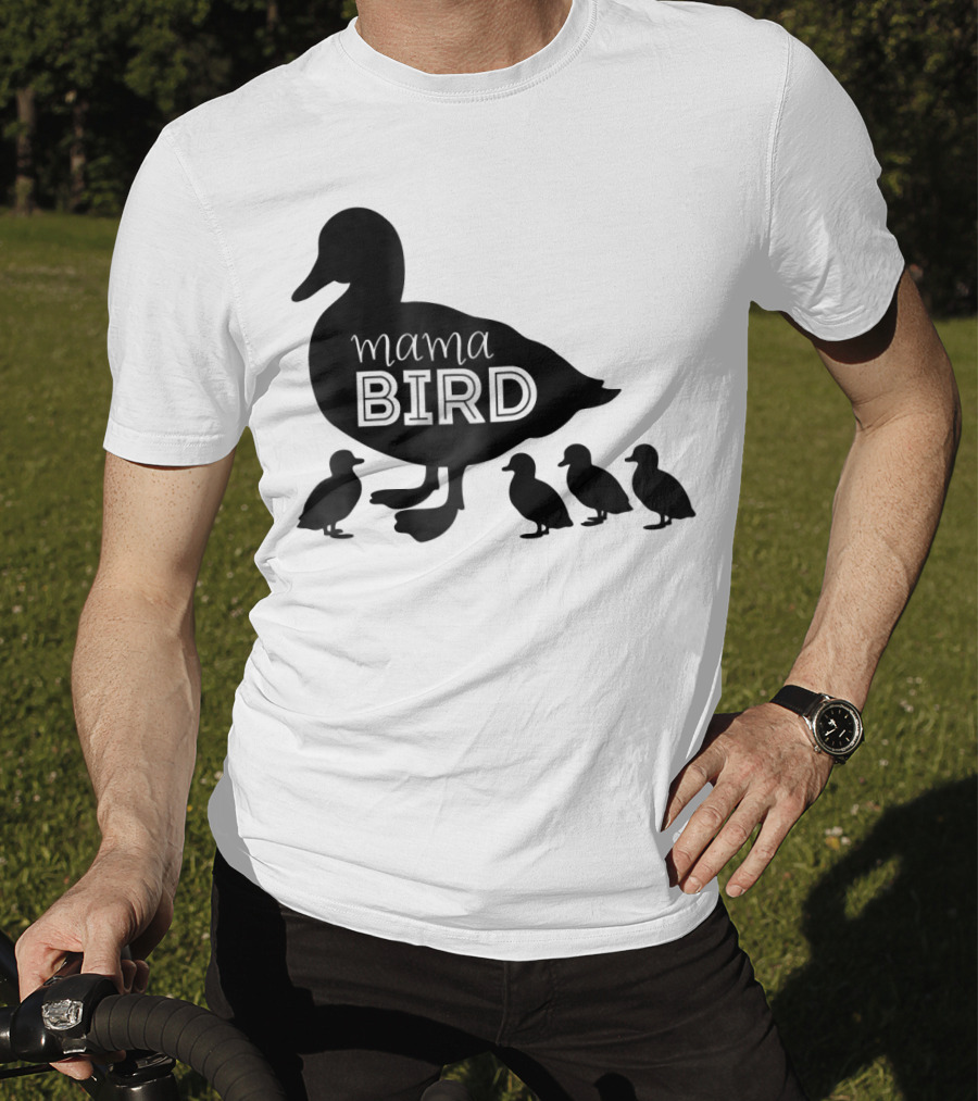 Mama Bird Family Cute Funny Duckling T-Shirt