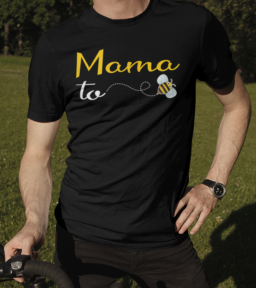 Mama To Bee Baby Shower Funny Mommy Bee-Themed T-Shirt