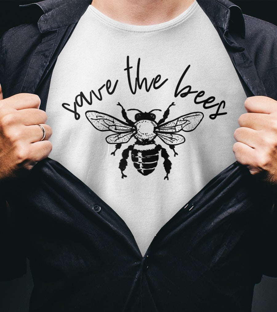 Save The Bees Vintage Conservation Bohemian T-Shirt