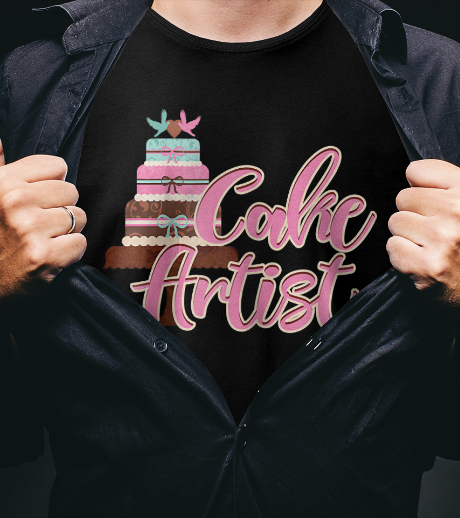 Cake Artist Wedding Cupcake Baking T-Shirt