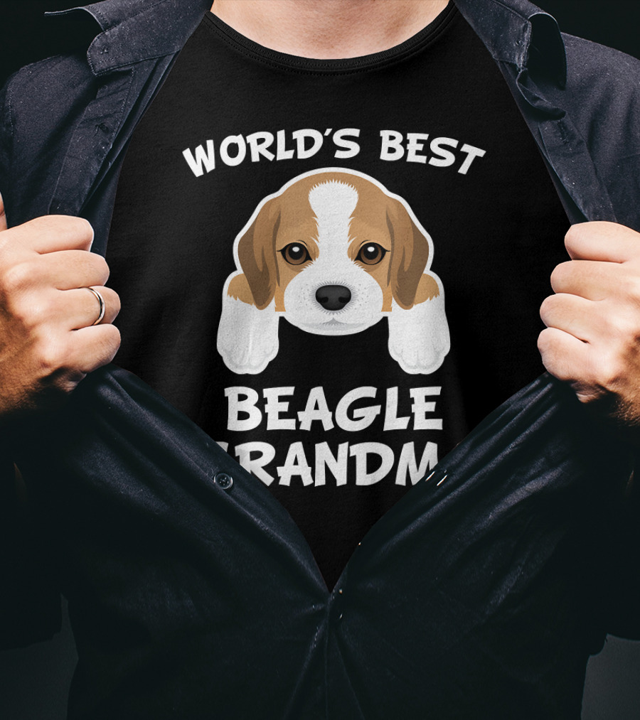 World's Best Beagle Grandma Dog Granddog T-Shirt