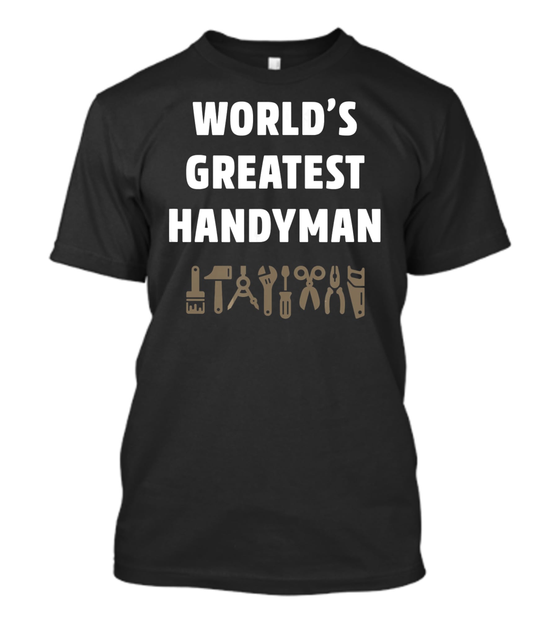 World's Greatest Handyman Tools Icons T-Shirt