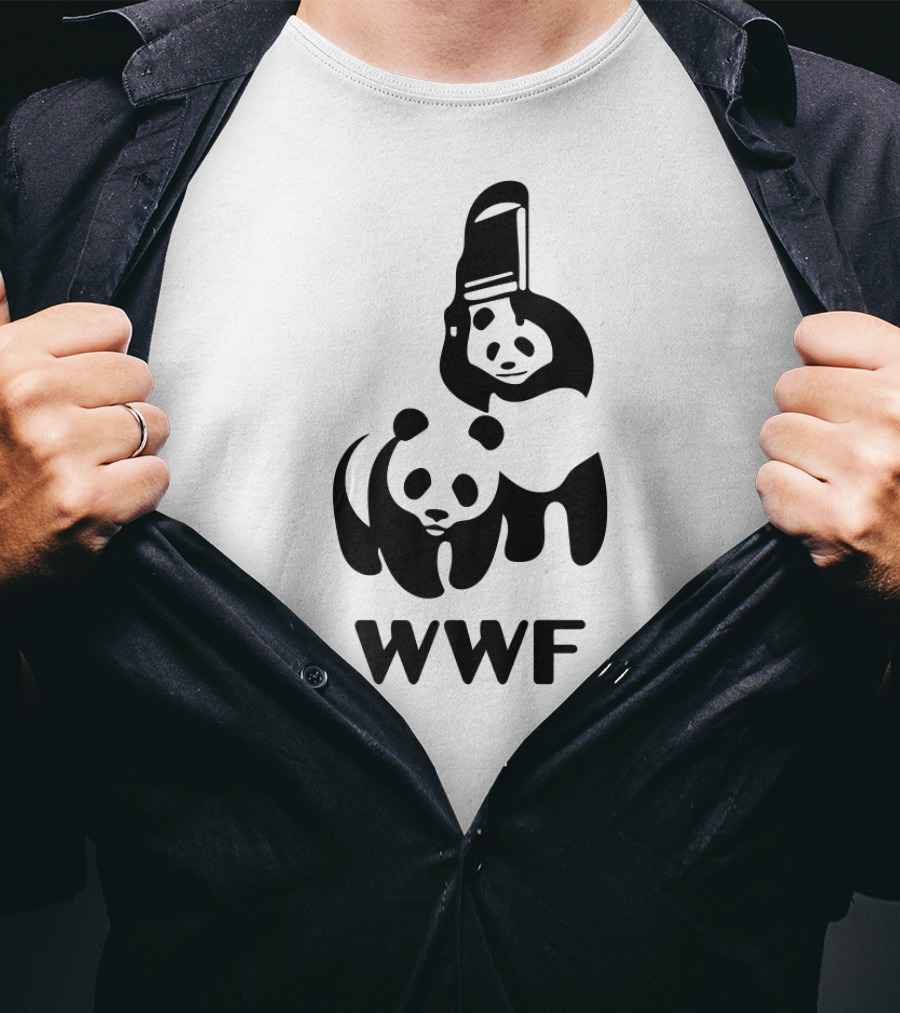 WWF Wrestling Pandas Lampoon T-Shirt