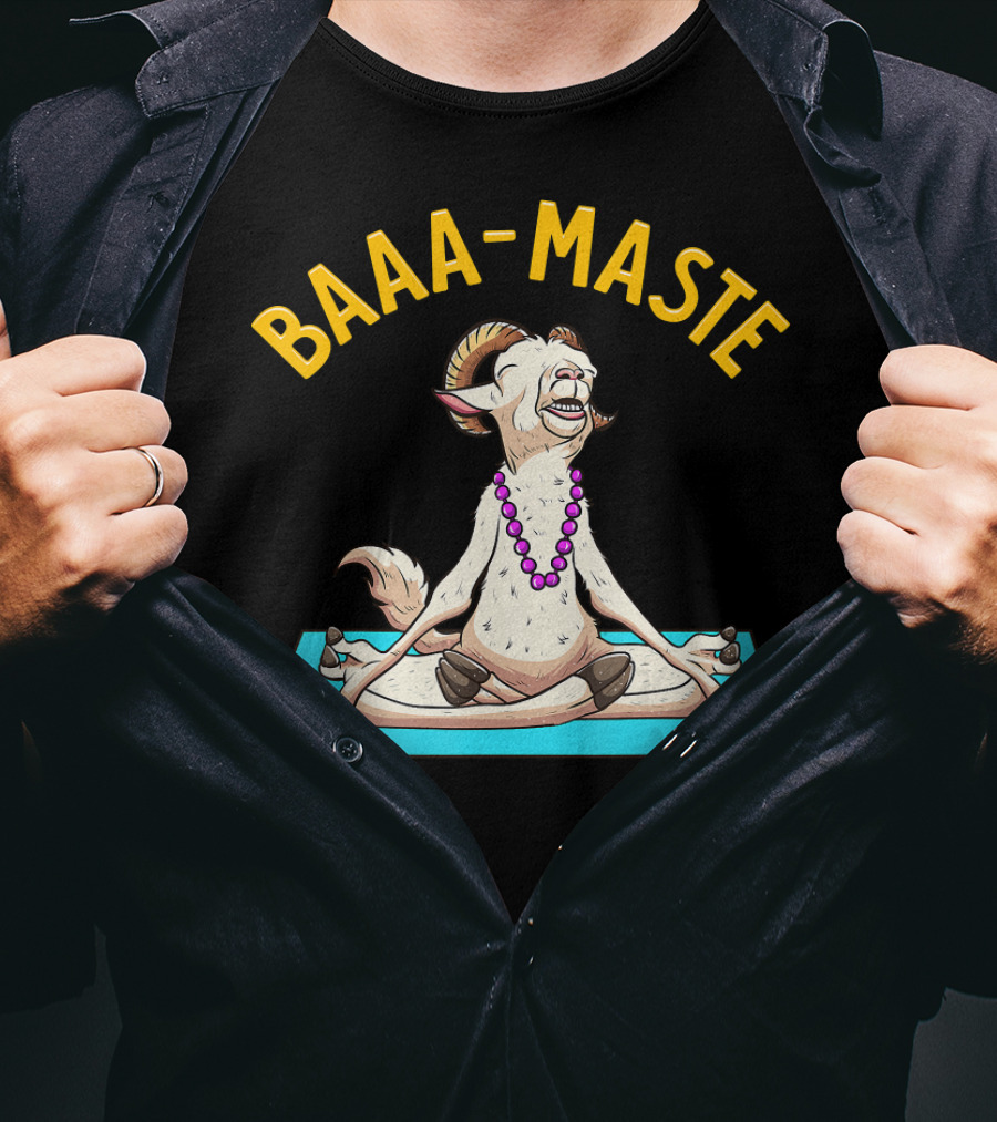 Yoga Goat Baa Maste Zen Spiritu Namaste T-Shirt