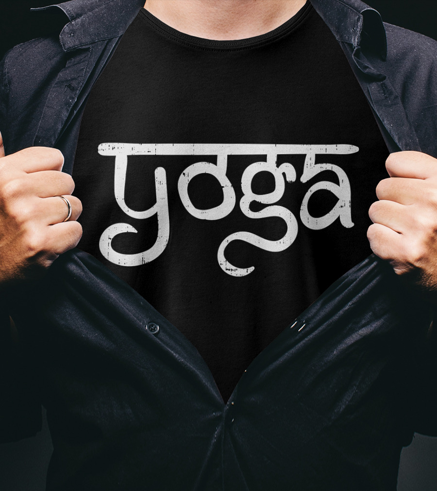 Yoga Word Funny Meditation Workout Zen T-Shirt