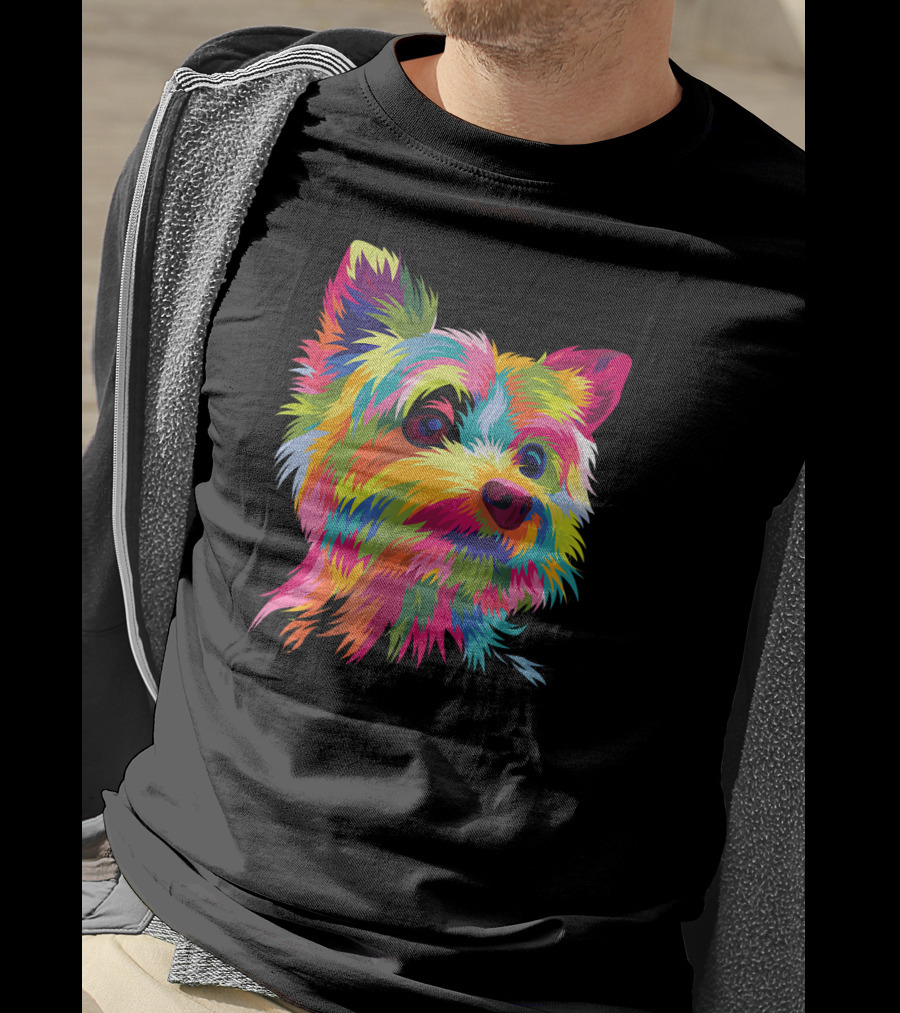Yorkshire Terrier Vibrant Yorkie Pop T-Shirt