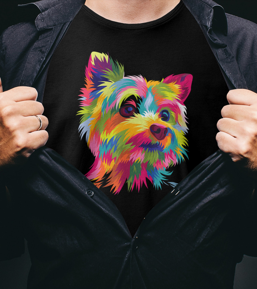 Yorkshire Terrier Vibrant Yorkie Pop T-Shirt