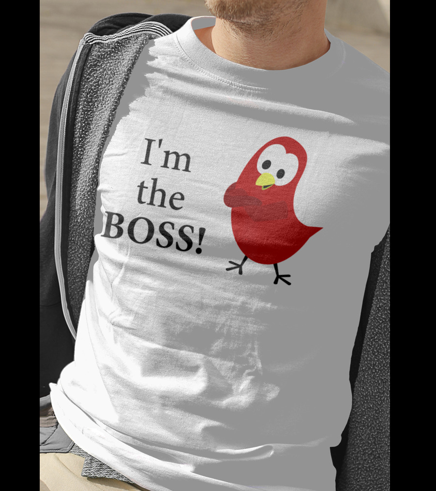 I'm The BOSS Sammy Bird Red Bird Character T-Shirt