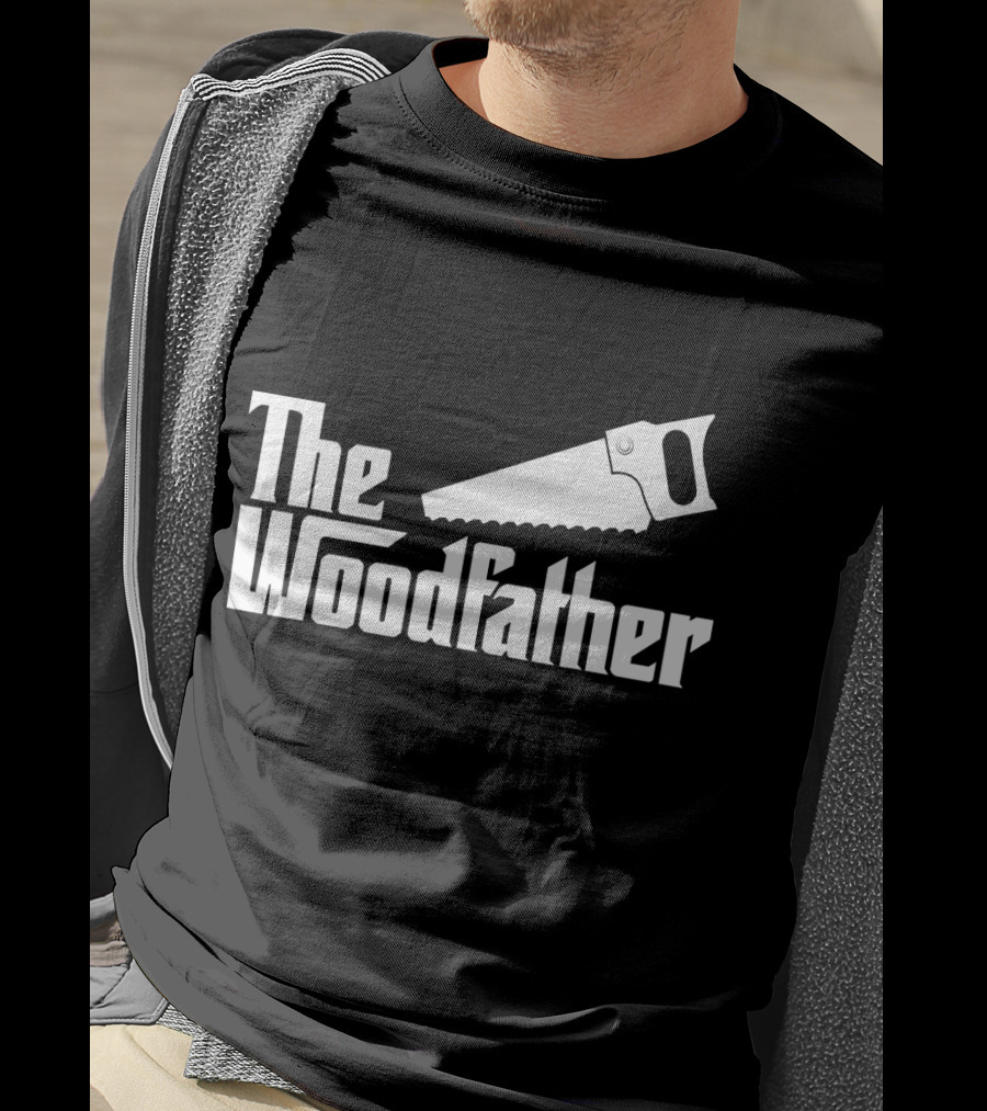 The Woodfather Saw Woodworking Carpentry T-Shirt