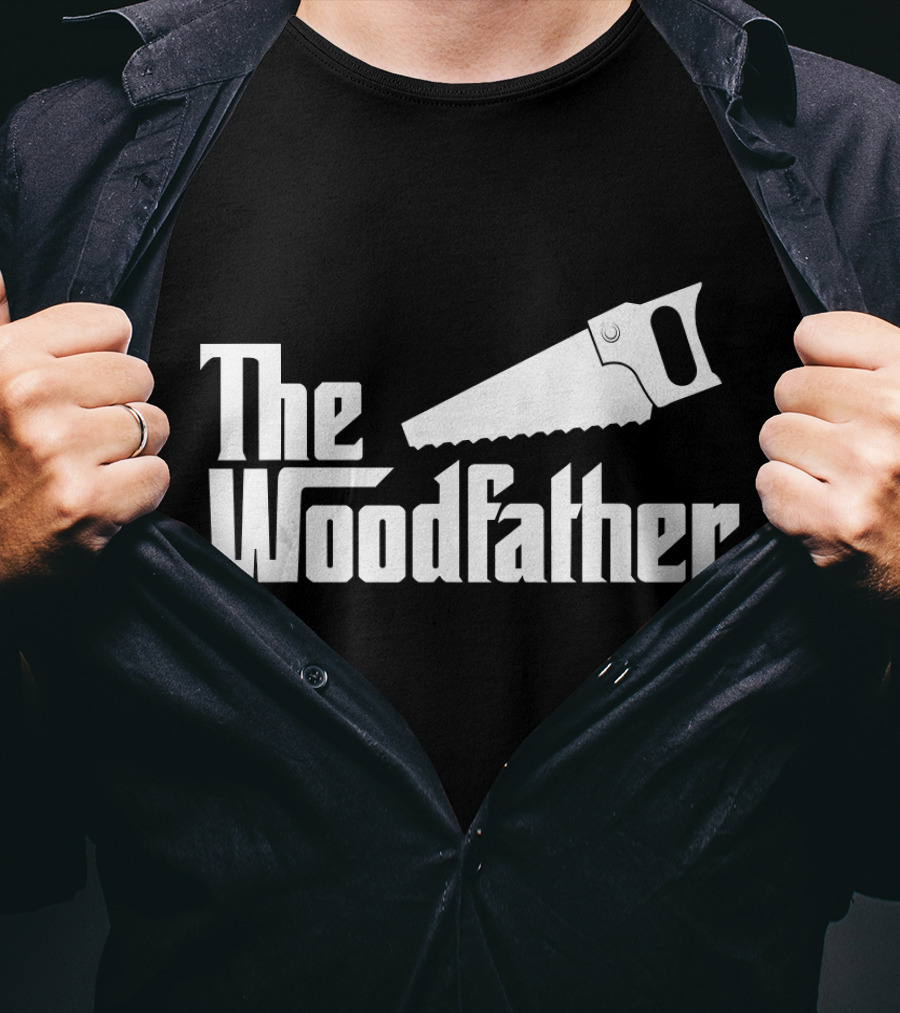 The Woodfather Saw Woodworking Carpentry T-Shirt