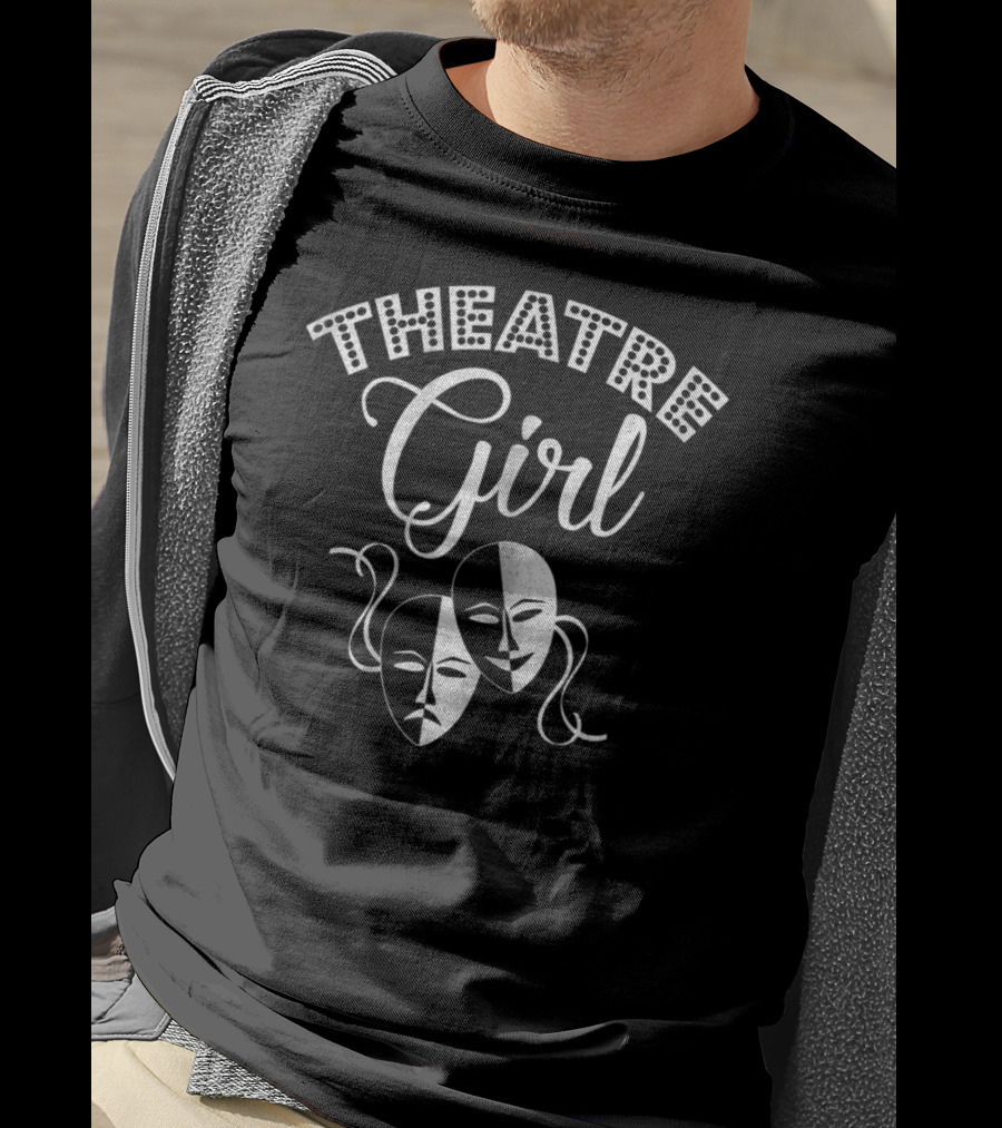THEATRE Girl Dramatic Masks T-Shirt
