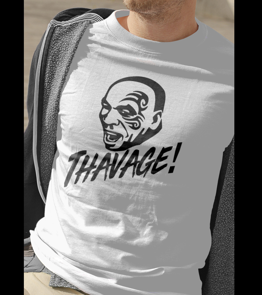 Thavage Thupreme Funny Boxing Lisp Face Tattoo Thavage T-Shirt