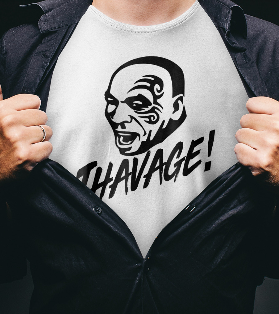 Thavage Thupreme Funny Boxing Lisp Face Tattoo Thavage T-Shirt