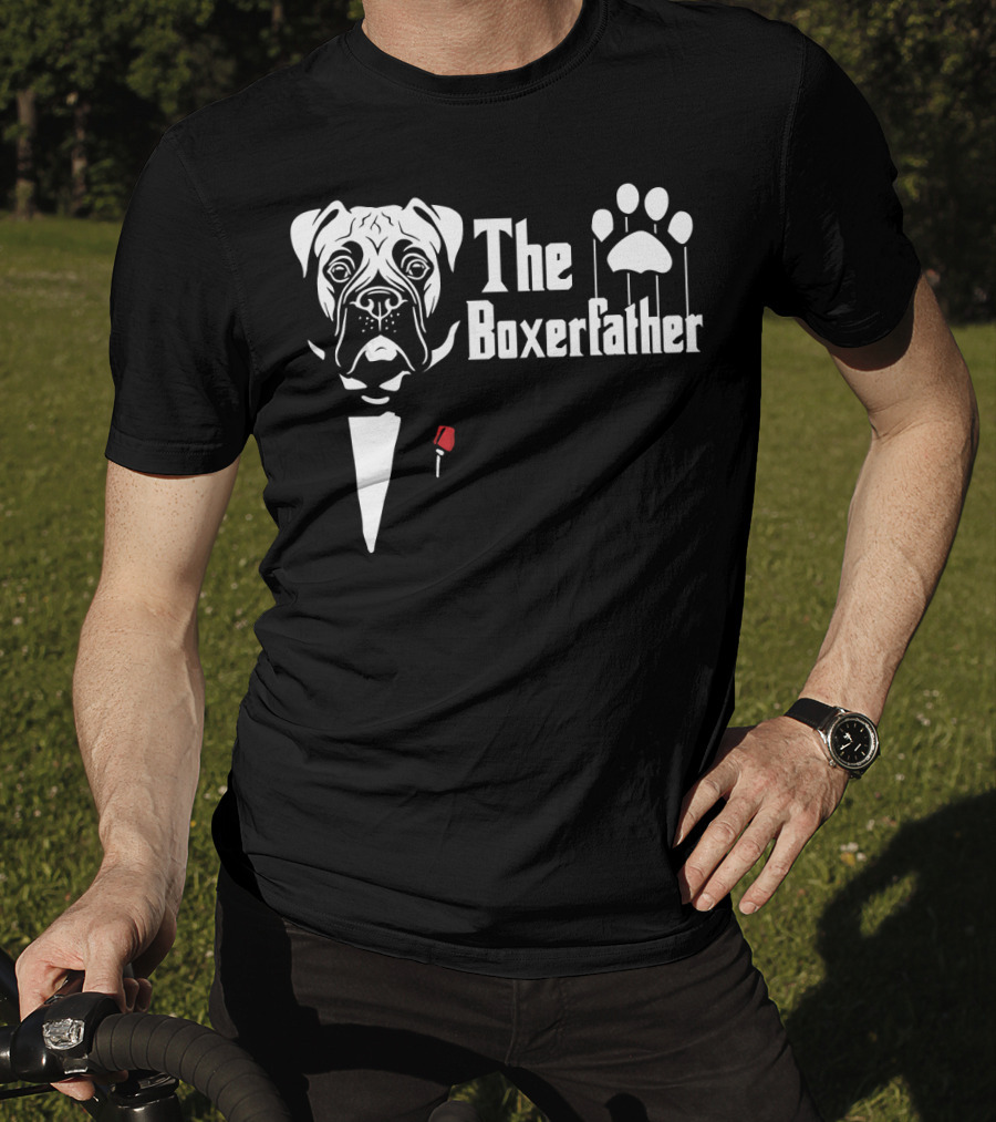 The Boxerfather Funny Boxer's Dog Paw Puppet T-Shirt