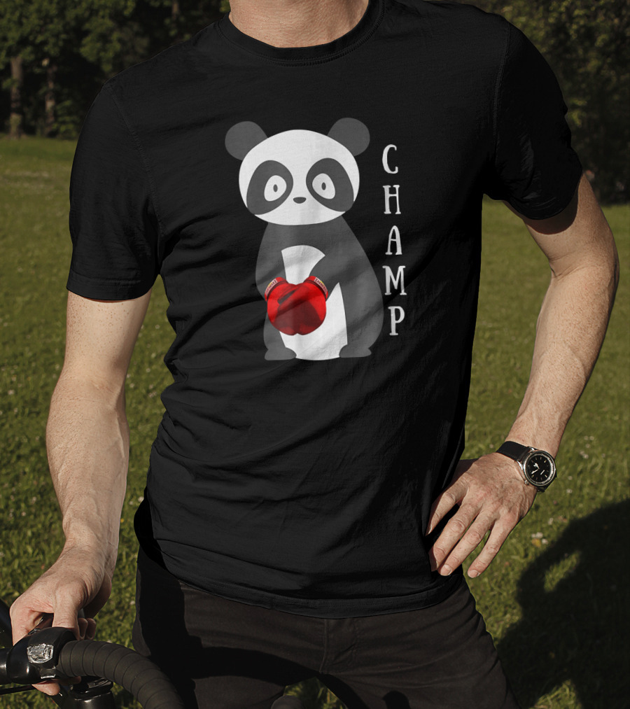 Champ Boxing Panda Animal T-Shirt