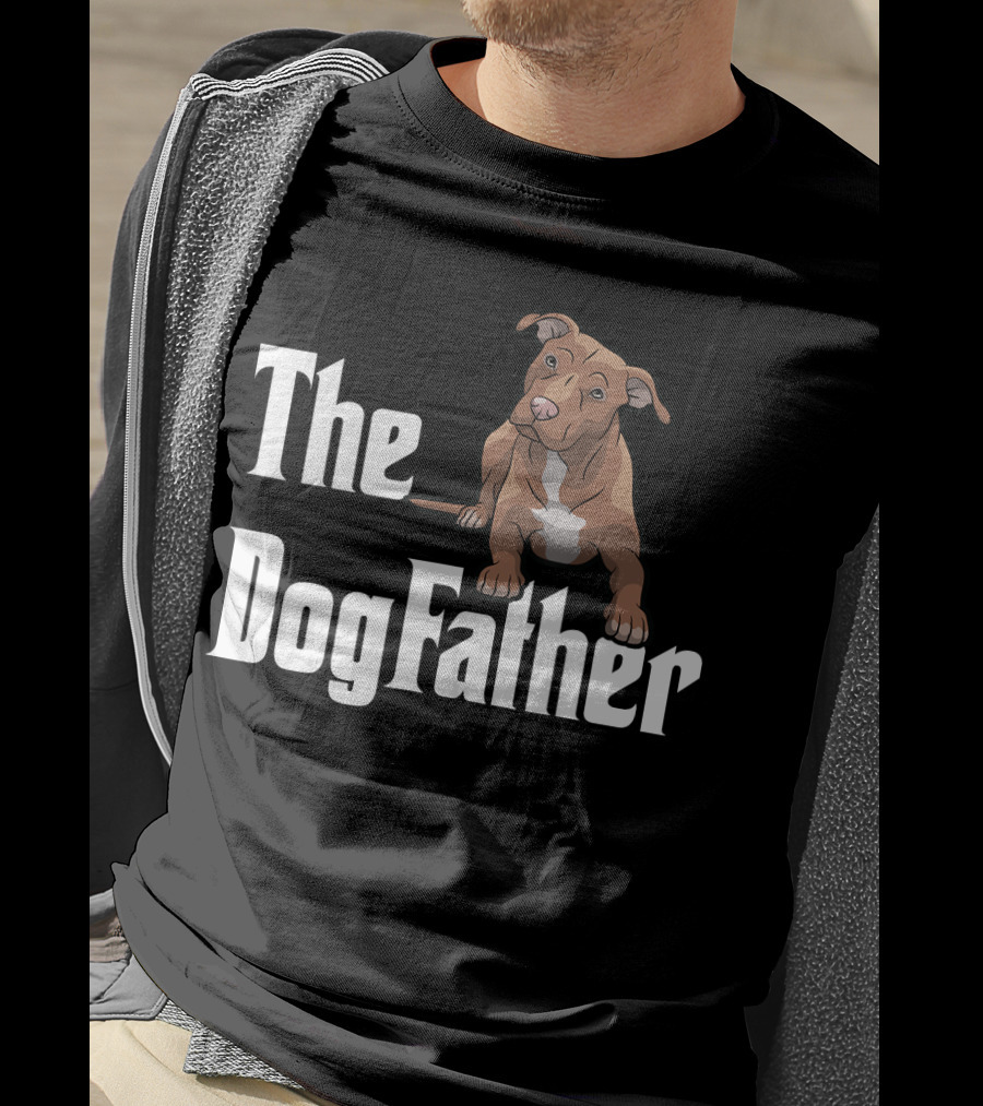The Dogfather Pitbull Funny T-Shirt