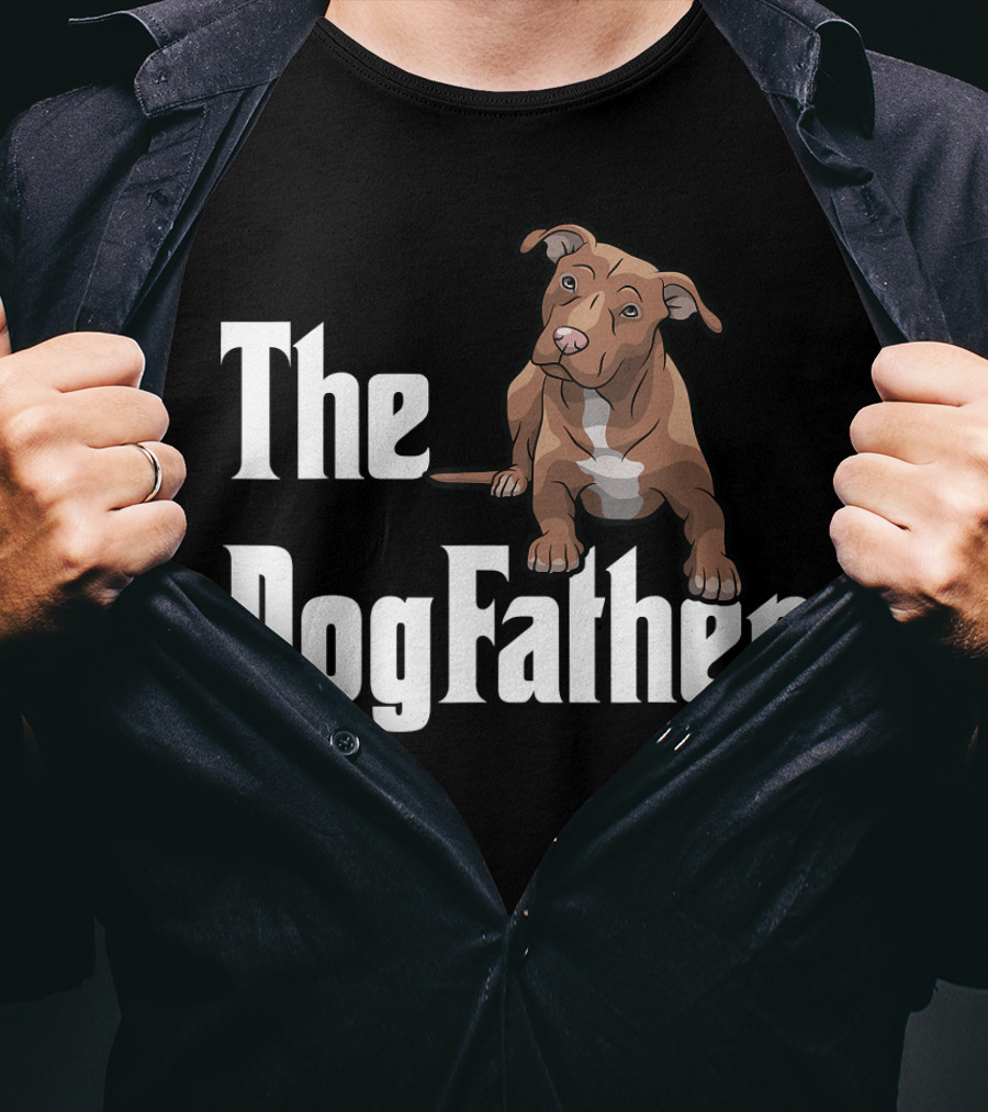 The Dogfather Pitbull Funny T-Shirt