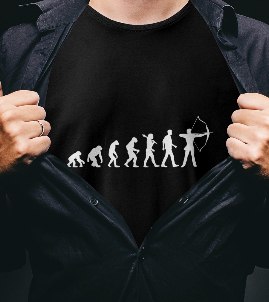 The Evolution Of Archery Silhouette Series T-Shirt