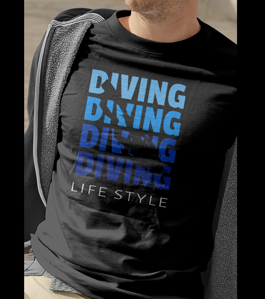 Diving Life Style Scuba Diving Gear Equipment T-Shirt