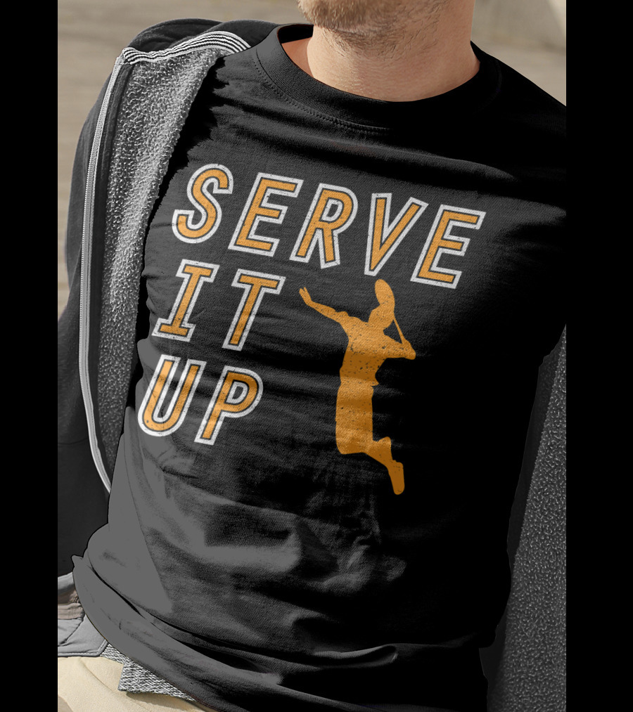 Serve It Up Badminton Summer Sports Player T-Shirt