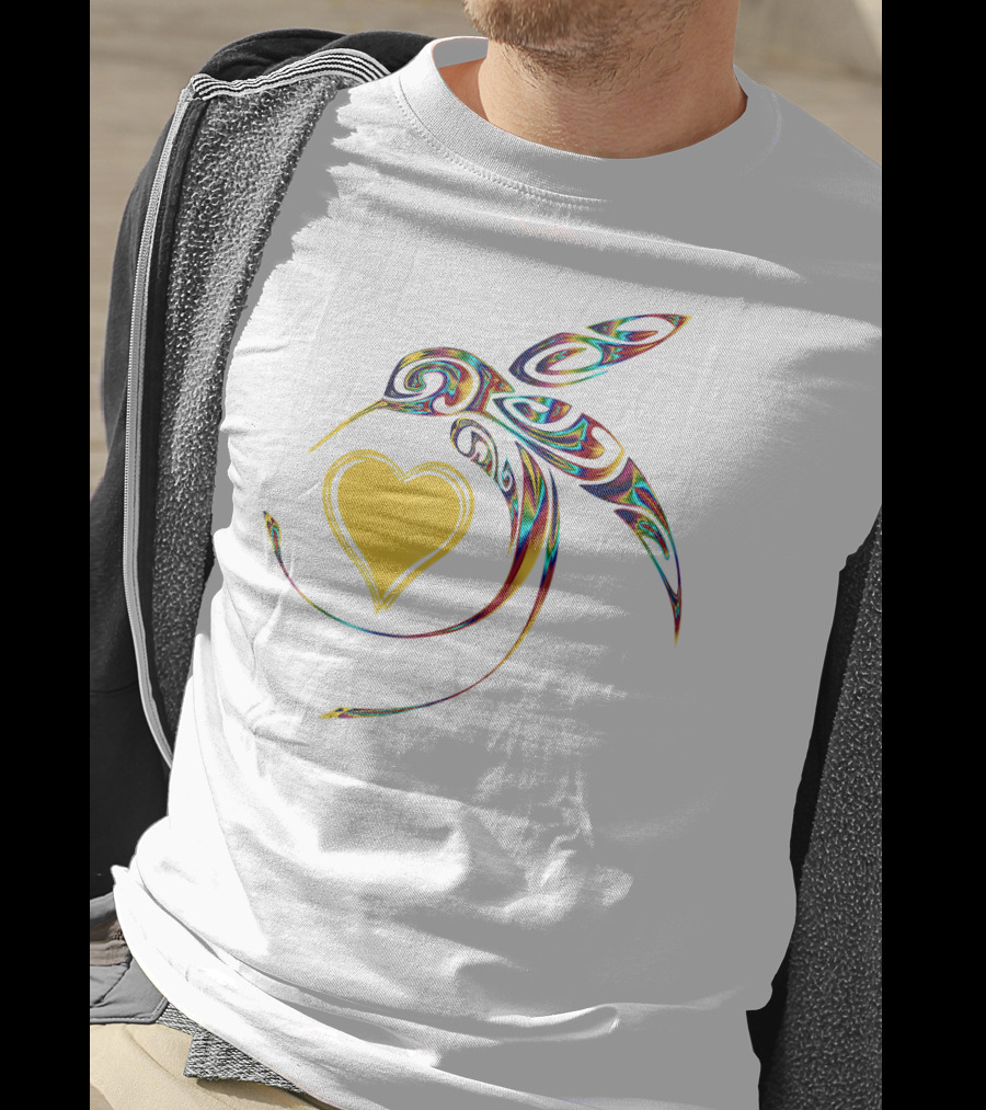 Hummingbird Heart Bird Lover T-Shirt