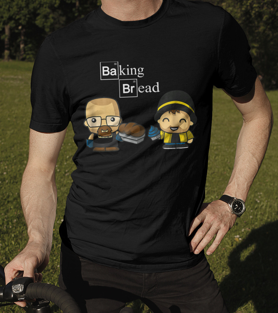 Baking Bread Funny Cartoon Characters T-Shirt