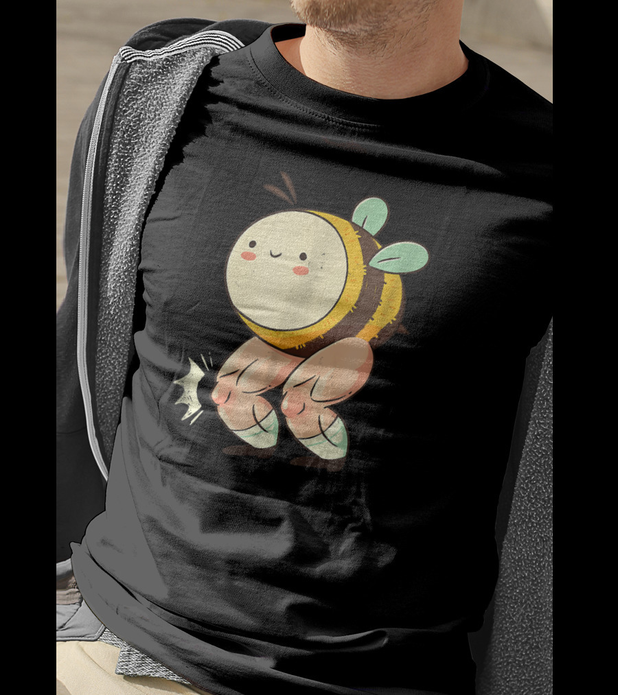Shirt.Woot The Bee's Knees Adorable Buff Cartoon Bee T-Shirt