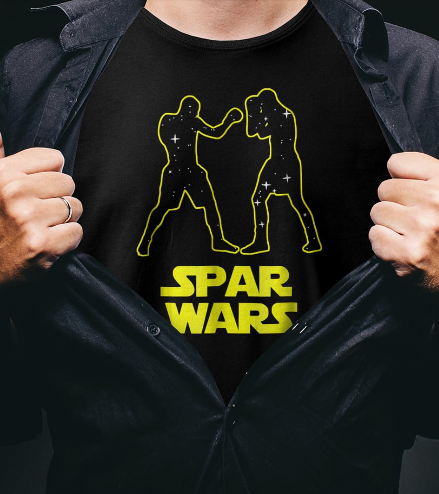 Spar Wars Boxing Starry Fighters Parody Spoof T-Shirt