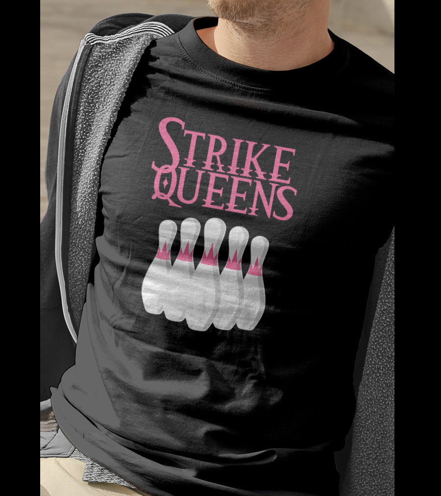 Strike Queens Bowling Pins T-Shirt