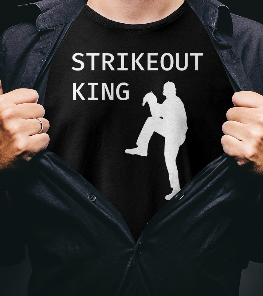 STRIKEOUT KING Baseball Pitcher T-Shirt
