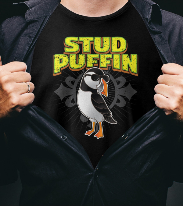 Stud Puffin Cool Seabird Stud Muffin T-Shirt