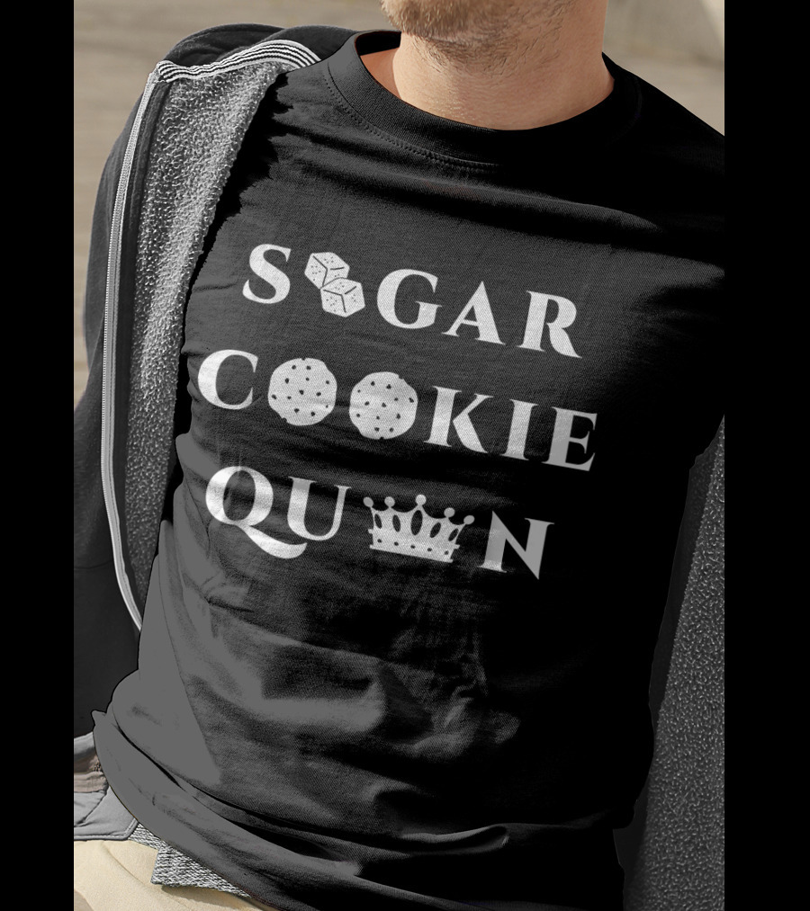 Sugar Cookie Queen Baking Humor With Dice And Crown T-Shirt