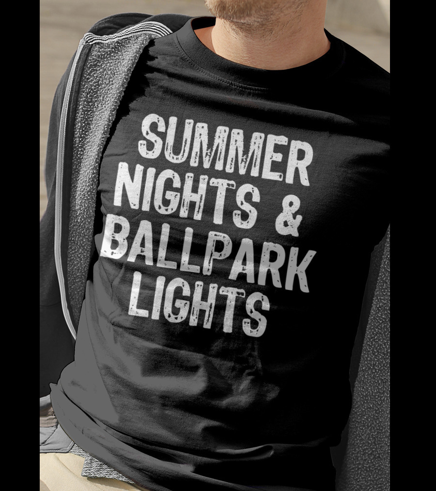 Summer Nights And Ballpark Lights T-Shirt