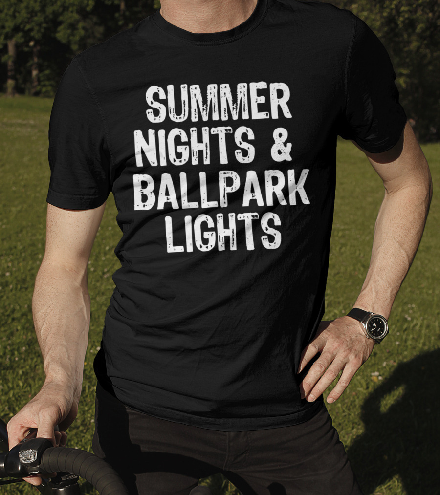 Summer Nights And Ballpark Lights T-Shirt