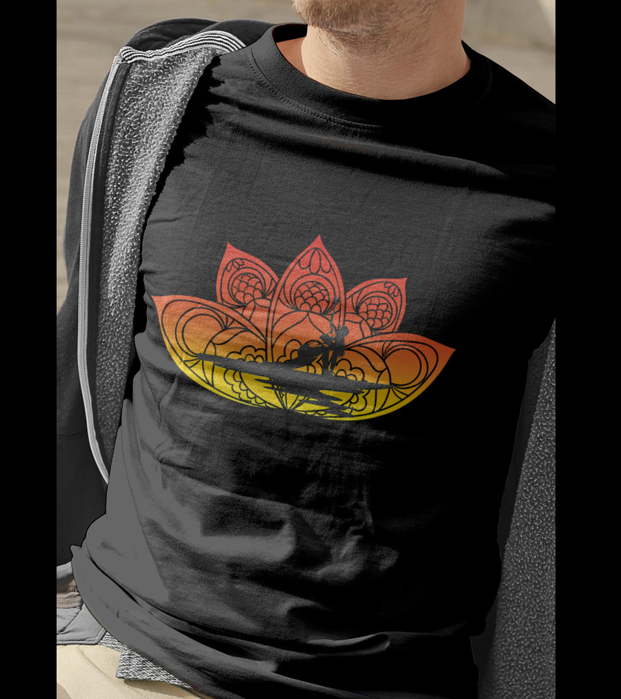SUP Paddle Board Yoga Zen Meditation Lotus T-Shirt