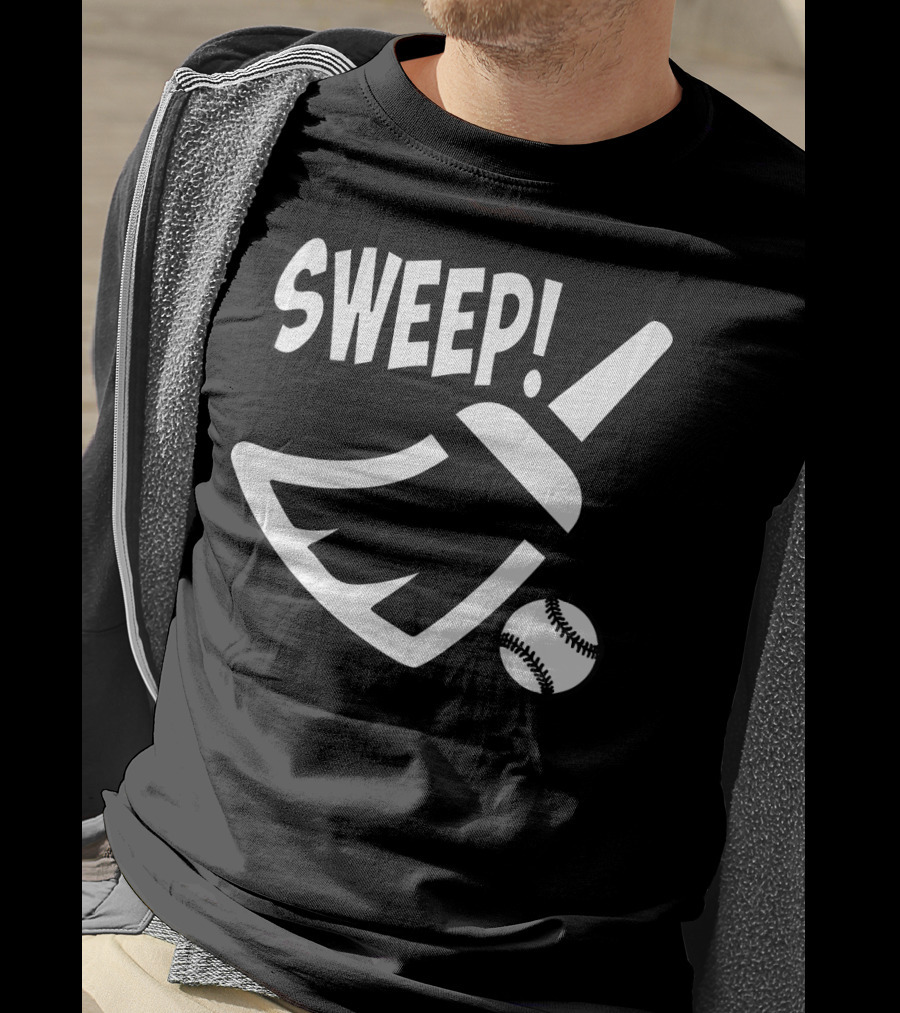SWEEP Baseball Broom And Ball T-Shirt