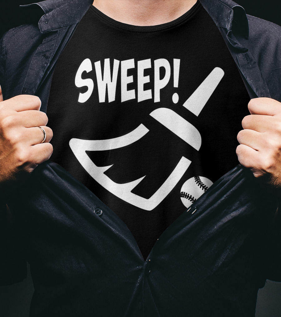 SWEEP Baseball Broom And Ball T-Shirt
