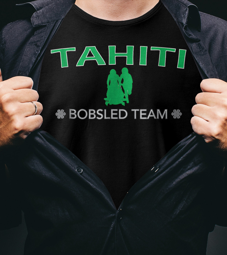 Tahiti Bobsled Team Snowflake Pair T-Shirt